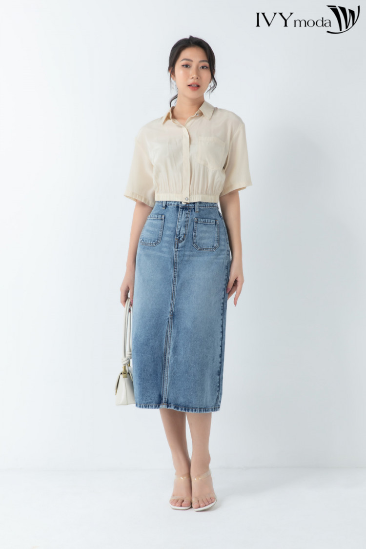 Set váy jean trẻ trung